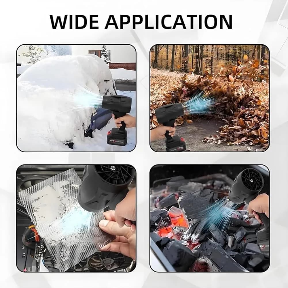 BIXMK Turbo Jet Blower, Cordless Turbo Super Power Air Duster.