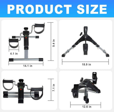Mini Pedal Exerciser – Foldable Arm & Leg Workout Cycle