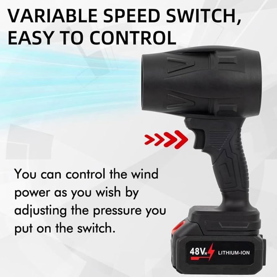 BIXMK Turbo Jet Blower, Cordless Turbo Super Power Air Duster.