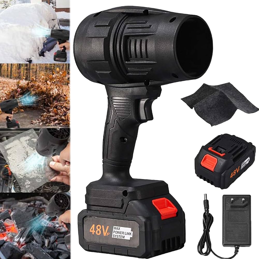 BIXMK Turbo Jet Blower, Cordless Turbo Super Power Air Duster.