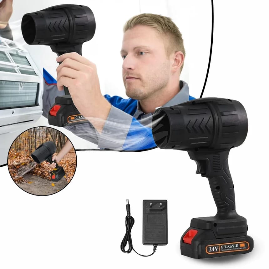 BIXMK Turbo Jet Blower, Cordless Turbo Super Power Air Duster.