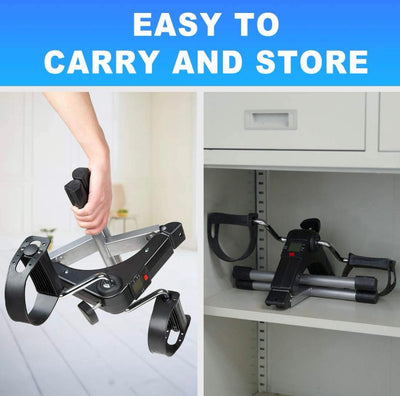 Mini Pedal Exerciser – Foldable Arm & Leg Workout Cycle